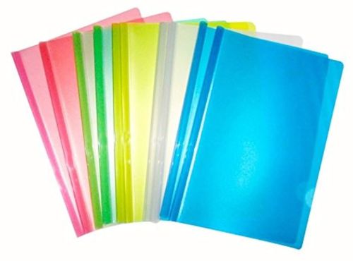 Plastic Plain Stick File Color, Color : Multicolor A/4
