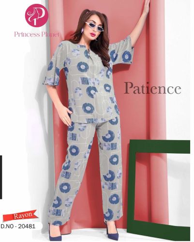 Women Rayon Printed Night Suit Set