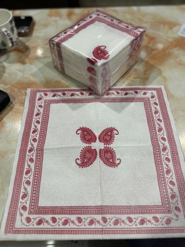 Printed Tissue Paper Napkin 27×30, 28×30, 29×30, 30×30 Inch