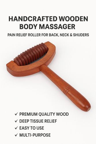Wooden Massager, Color : Brown for Body Fitness