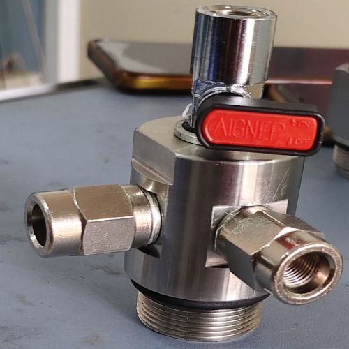 Stainless Steel Polished Direct Valve, Color : Grey for Industrial