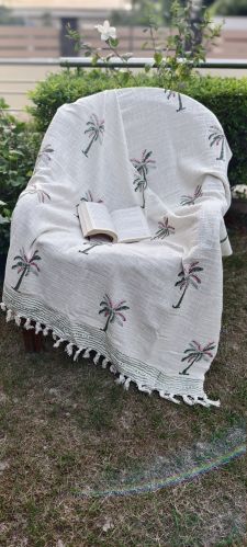 Cotton Sofa Throws, Packaging Type : Multi colour for Bed use, car use