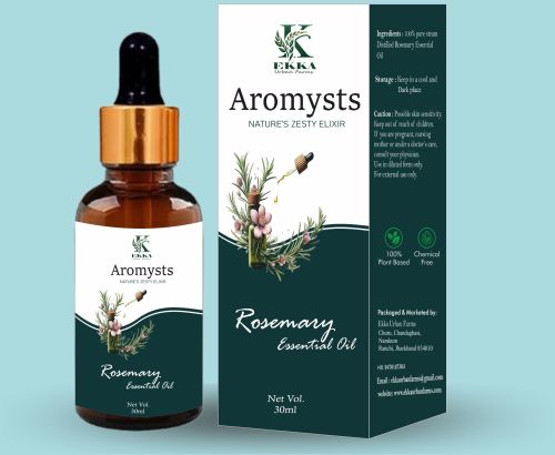 Aromysts 100% Pure Steam Rosemary Essential Oil, Pack Size : 30 Ml
