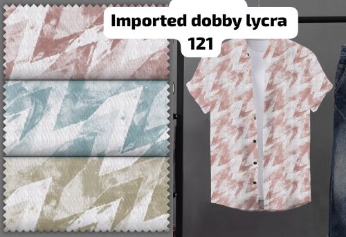 ATM Imported Dobby Shirting Fabrics, Color : Multicolor Design
