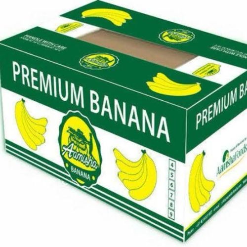 Printed Banana Corrugated Boxes, Color : Multicolor Standard