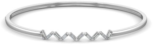 10K Gold Dazzle Weave Diamond Bangle Bracelet