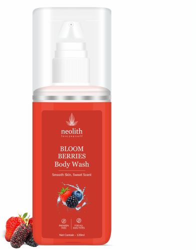 Neolith Bloom Berries Body Wash 120Ml, Color : Red, Form : Liquid