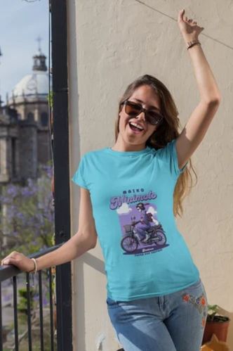 Polyester Minimoto Retro Ride Ladies T Shirt