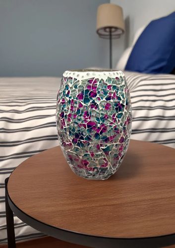 6 Inch Dholak Shaped Tafan Table Lamp