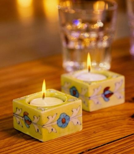 Ceramic Candle Stand, Color : Multiple Color