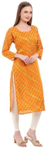 Radiant Bandhani Cotton Kurti, Brand Name : Varnnan