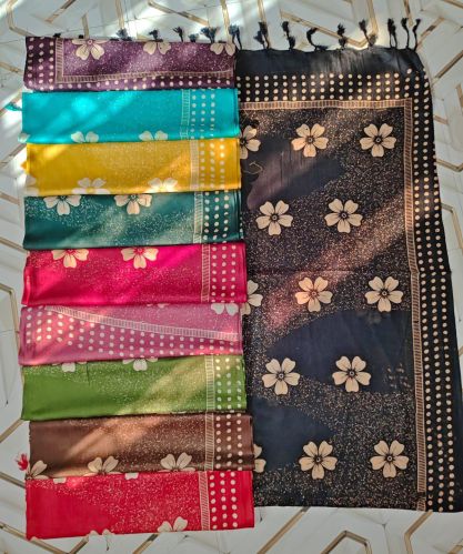 Ladies 120 GSM Printed Rayon Dupatta Daily Wear