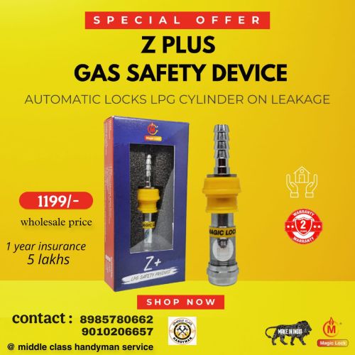 Magic Lock Gas Safety Device, Packaging Type : Box
