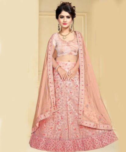 Net Divya Lehenga Choli, Color : Pink S to Xl Party Wear