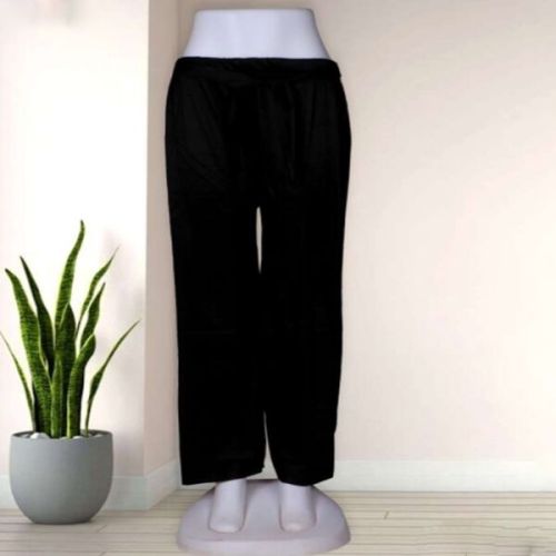 Plain Ladies Lycra Pants, Color : Black, Technics : Machine Made