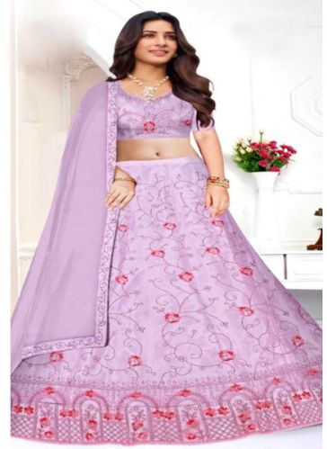 Silk Soniya Lehenga Choli Party Wear, Technics : Machine Made