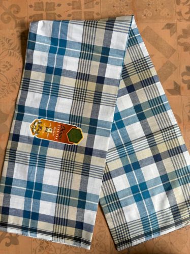 Checked Cotton Lungi 2 Metre Length Casual Wear