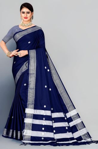 Silk Cotton Gadwal Sarees Festive Wear