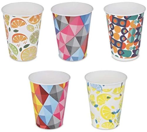 Printed Paper Disposable Cups for Hot Cold Beverages
