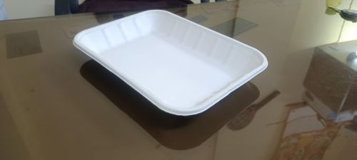 Sugarcane Bagasse Rectangular Plate, Color : White