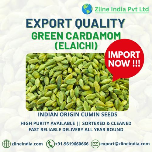 Green cardamom, Packaging Size : 50g, 1Kg, 5Kg, 10Kg, 20Kg, 25Kg