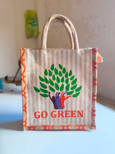 Plain Printed Jute Shopping Bags, Color : All Colour