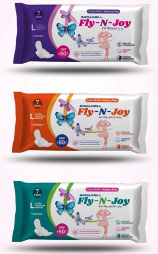 Cotton Anion Sanitary Napkin, Color : White XL, XXL Disposable