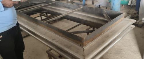 Polished Stainless Steel Rectangular Expansion Joints, Color : Silver