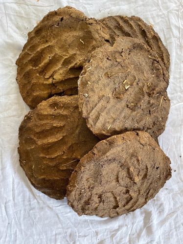 Cow dung cake