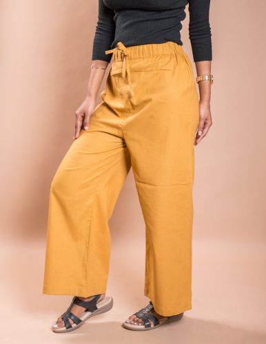 Ladies Cotton Palazzo Casual Wear, Brand Name : Earthyfits