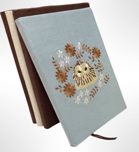 100% Recycled Paper Embroidered Diary Medium, A5 for Gifting Purposes