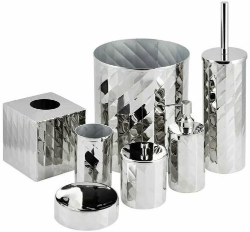 Polished Stainless Steel Bathroom Accessories, Color : Silver