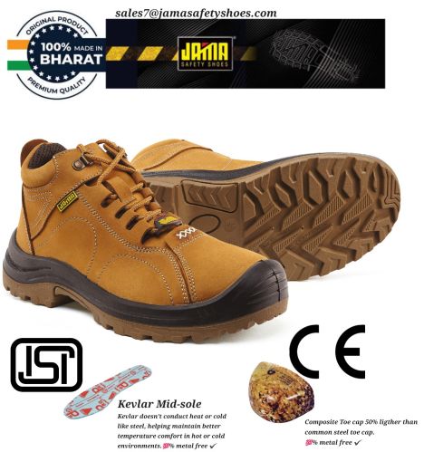 PU Buffalo Leather Safety Shoes, Brand Name : JAMA®
