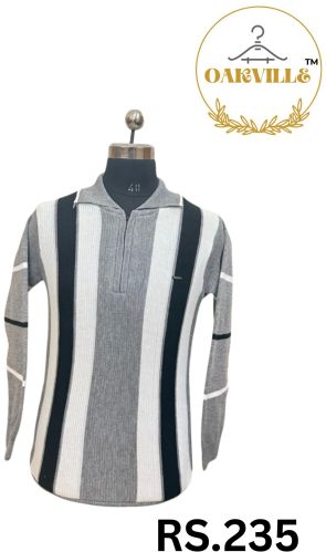 Oswal Wool Mens Sweater Xl, Xxl Zipper for Winter