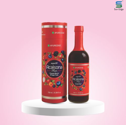 Sunedge Acaisona Plus Fruit Concentrate, Color : Brown 1l