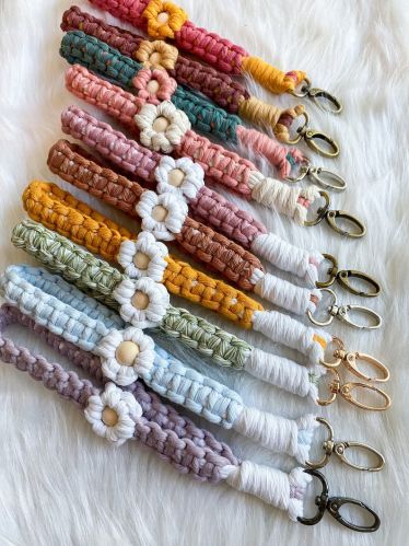 Praveena Crafts Macrame Keychains