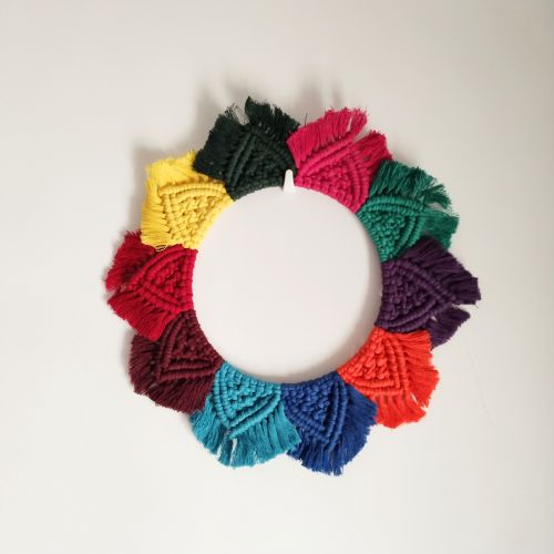 Praveena Crafts Macrame Wall Hanging Catchers 20 Cm for Home