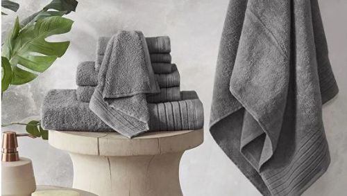 Cotton Yarn Dyed Pool Towel, Color : Grey