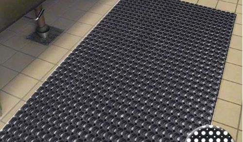Heavy Duty Hollow Rubber Door Mat, Color : Black for Indoor/outdoor