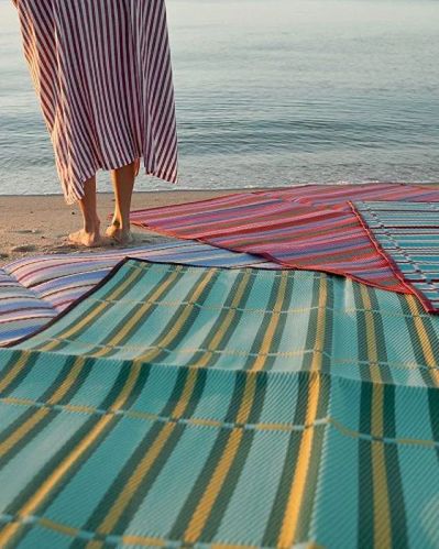 Polypropylene Multicolor Soft Comfort Outdoor Beach Mat
