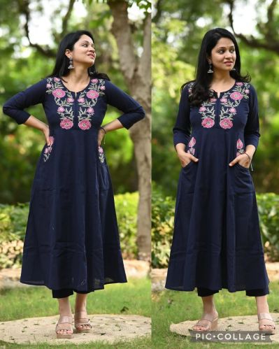 Ladies Suits, Stitch Type : Stitched, Packaging Type : Blue