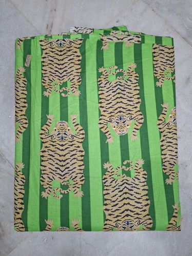 Kaya Loom Stripe Tiger Cotton Printed Fabric