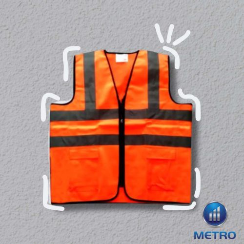 Plain Safety Jacket, Color : Orange XL