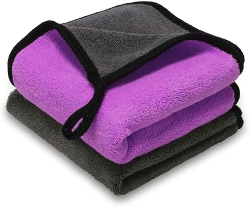 700 GSM Purple Microfiber Cleaning Towel 40x40cm