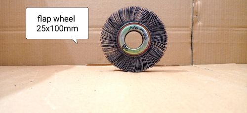 Coated Aluminium Abrasive Oxide Flap Wheels, Color : Black-grey