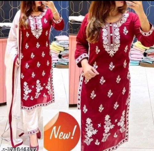 Cotton Ladies Stitched Suits