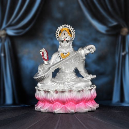 92.5 Silver Saraswati Idols For Corporate & Giftings
