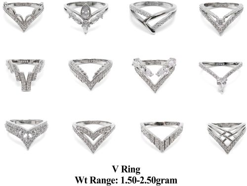 Sunbera 92.5 Silver V Ring All