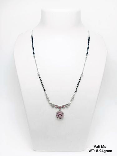 Sunbera 92.5 Silver Vertical Mangalsutra All, Gender : Female