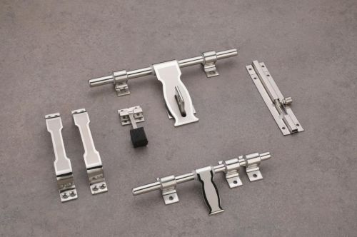 Polished C Cut Stainless Steel Door Kit, Color : Silver
